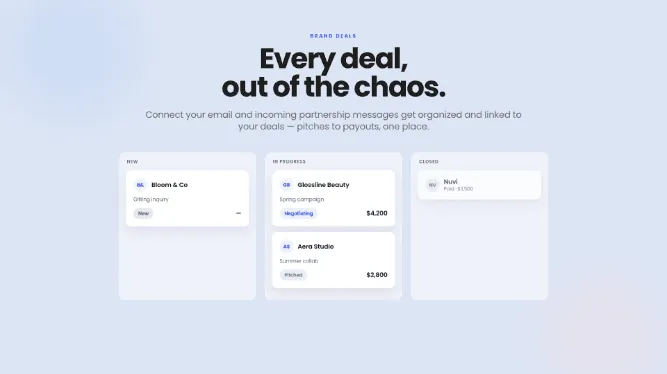 Brand deals, out of your inbox and into one place