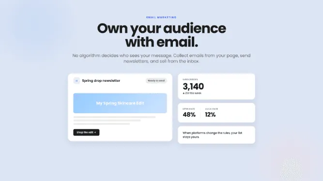 Email marketing: own your audience