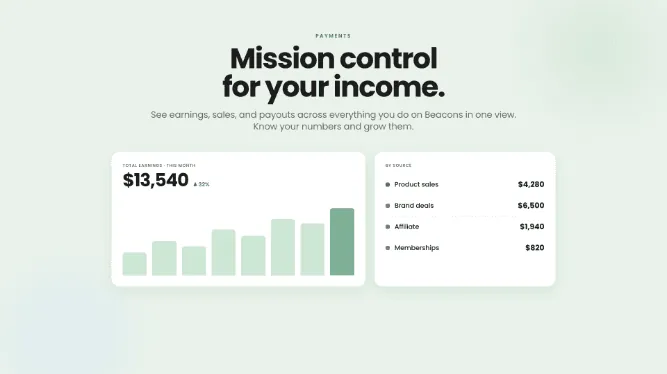 Financial Dashboard: mission control for your creator income