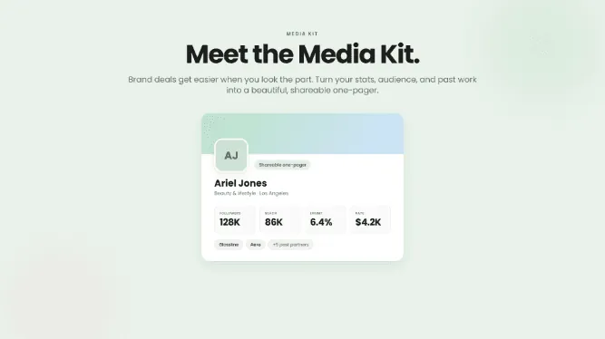 Meet the Media Kit: your stats, dressed to impress