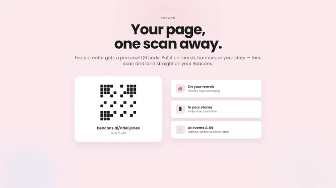Personal QR codes: your page, one scan away