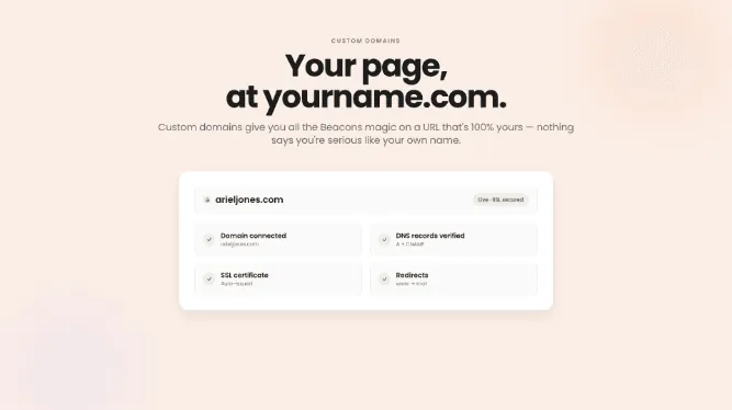 Put your Beacons on your own domain