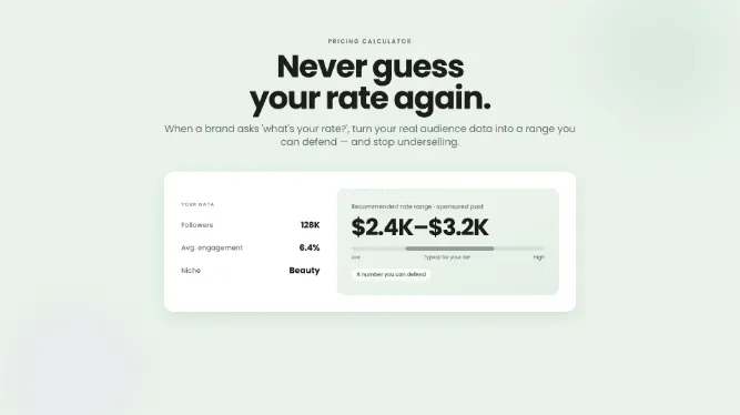 The Pricing Calculator: never guess your rate again