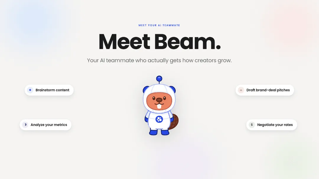 Your AI teammate for creators just clocked in